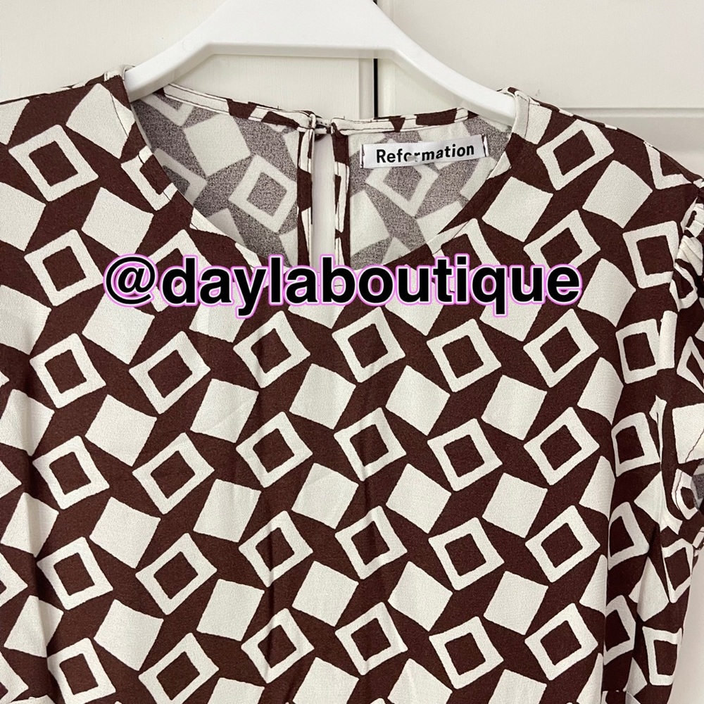 Reformation Gavin Dress Tiles - Picture 6 of 8